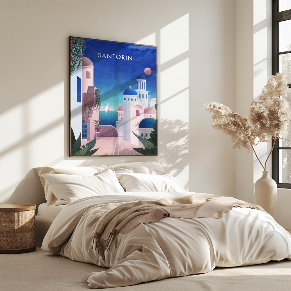 Dreamy Santorini | Poster