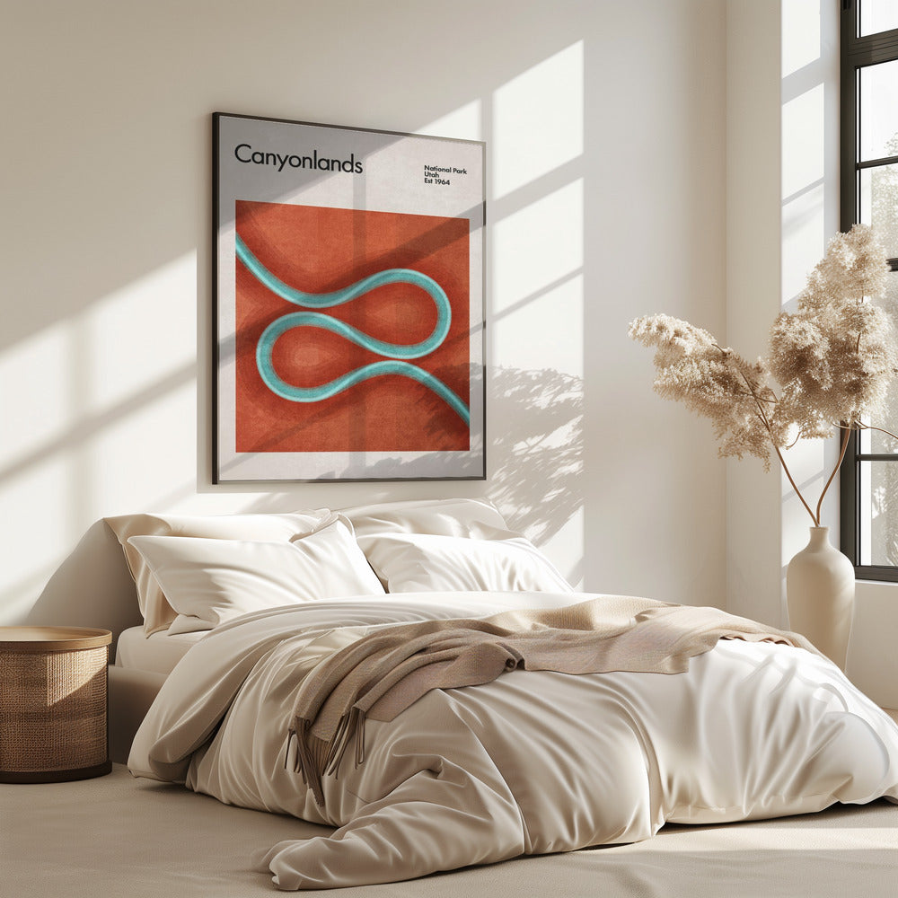 Winding River Paths | Poster