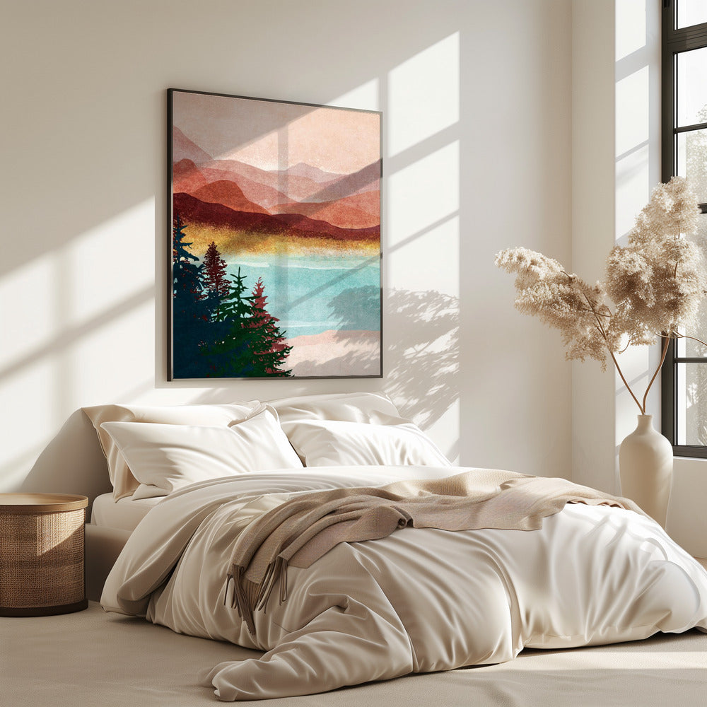 Misty Mountain Glow | Poster