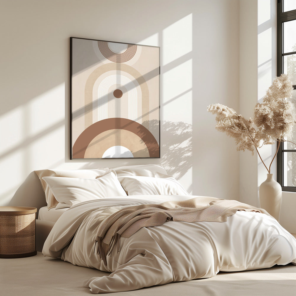 Beige Mid Century Poster | Poster