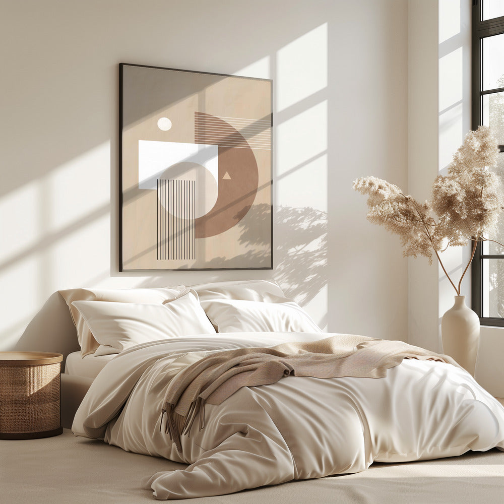 Neutral Semicircles Poster | Poster