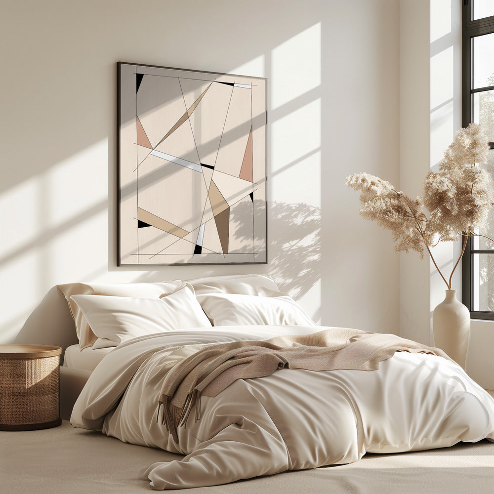 Geometric Beige Art | Poster