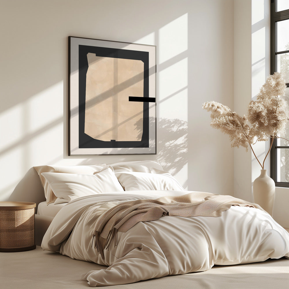 Abstract Beige Painting | Poster