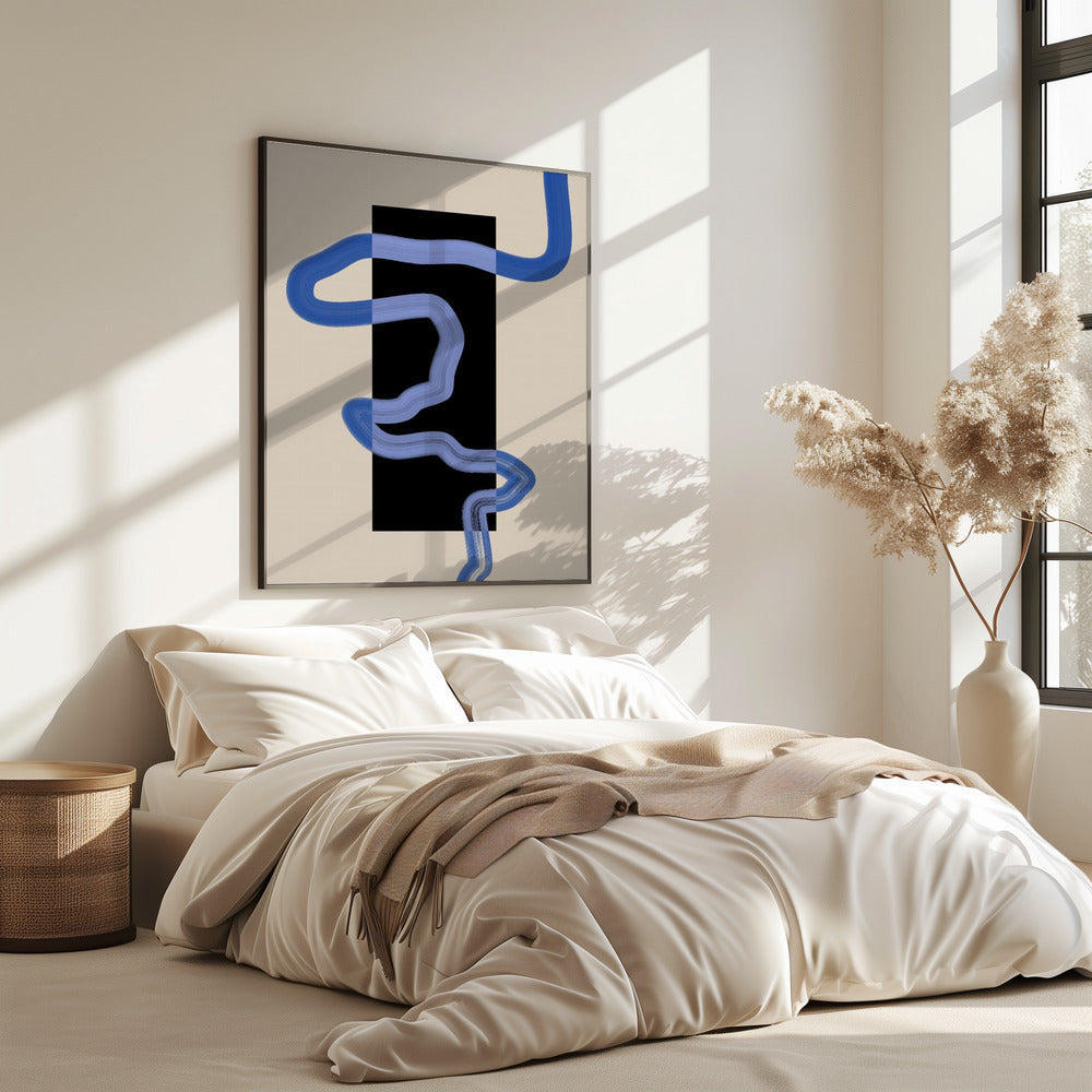 Blue Pathway Flow | Poster