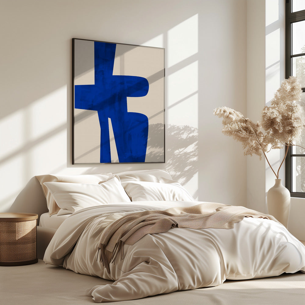 Blue Harmony Shape | Poster