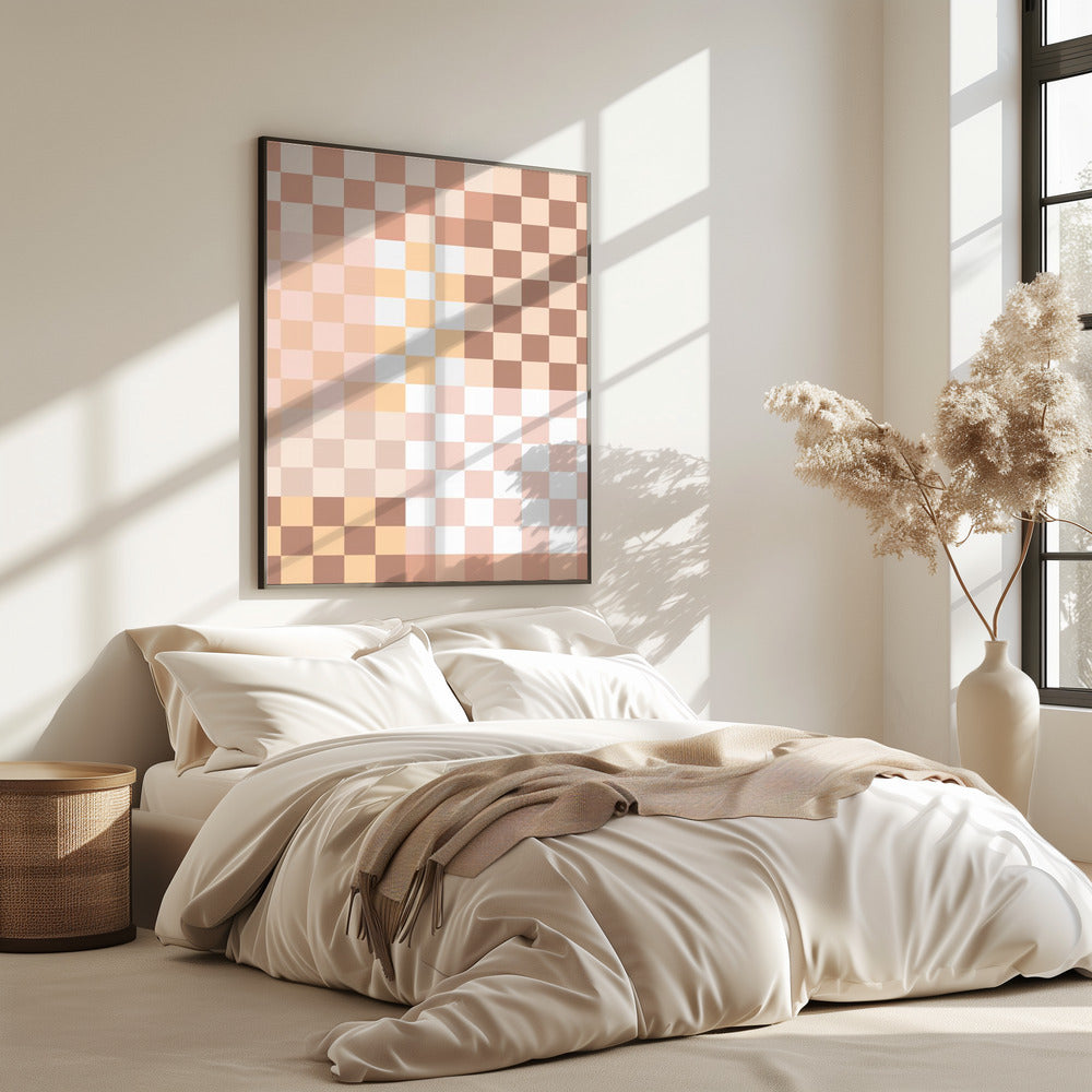 Checkerboard Harmony | Poster