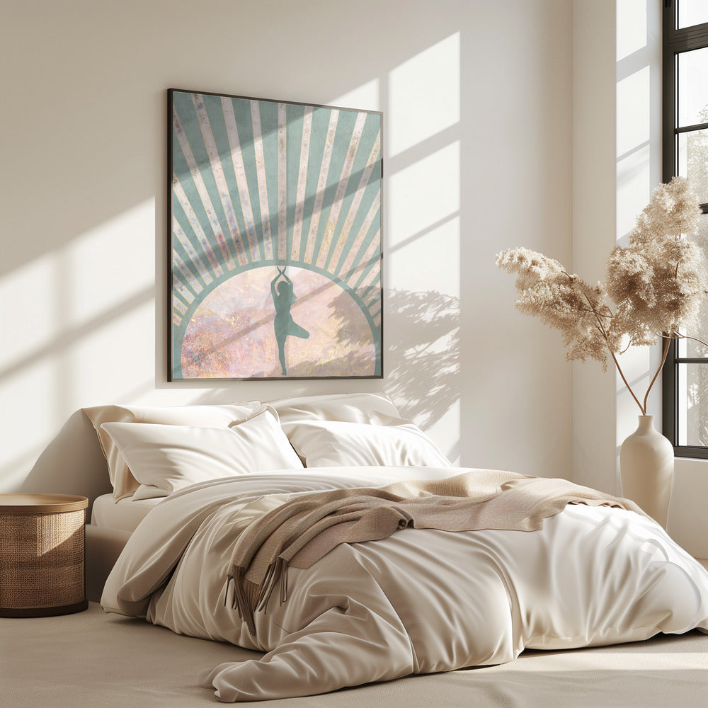 Yoga Boho Sun Rise Green 1 | Poster