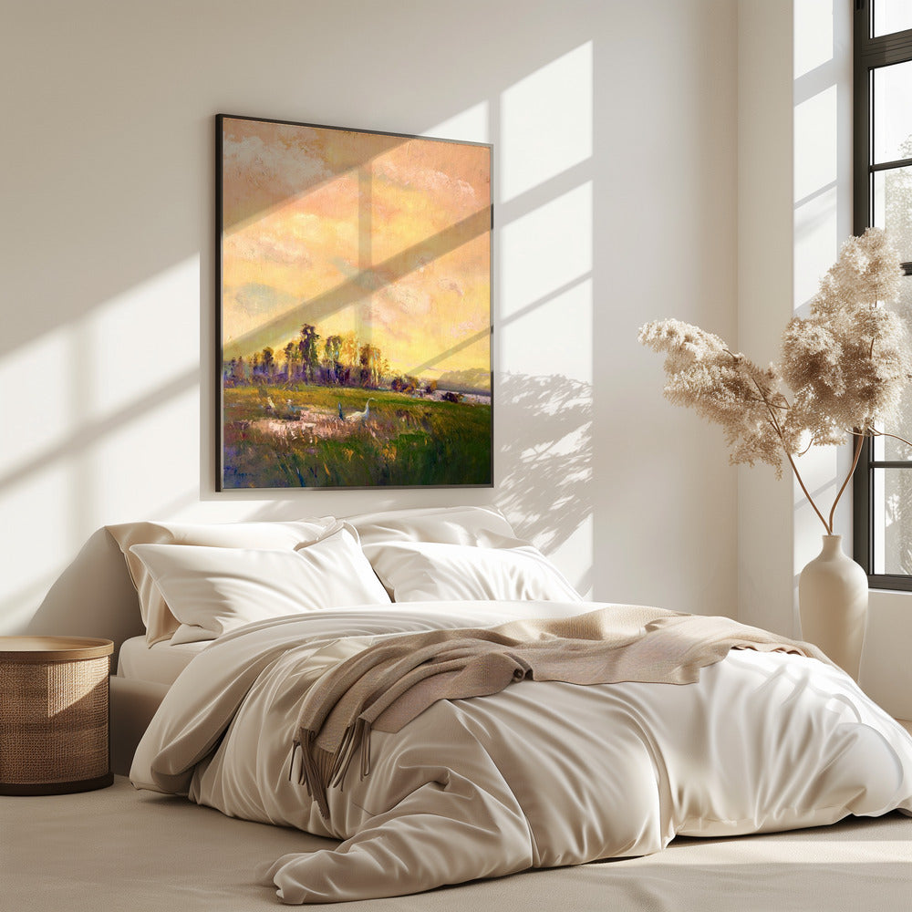 Sunlit Meadowscape | Poster