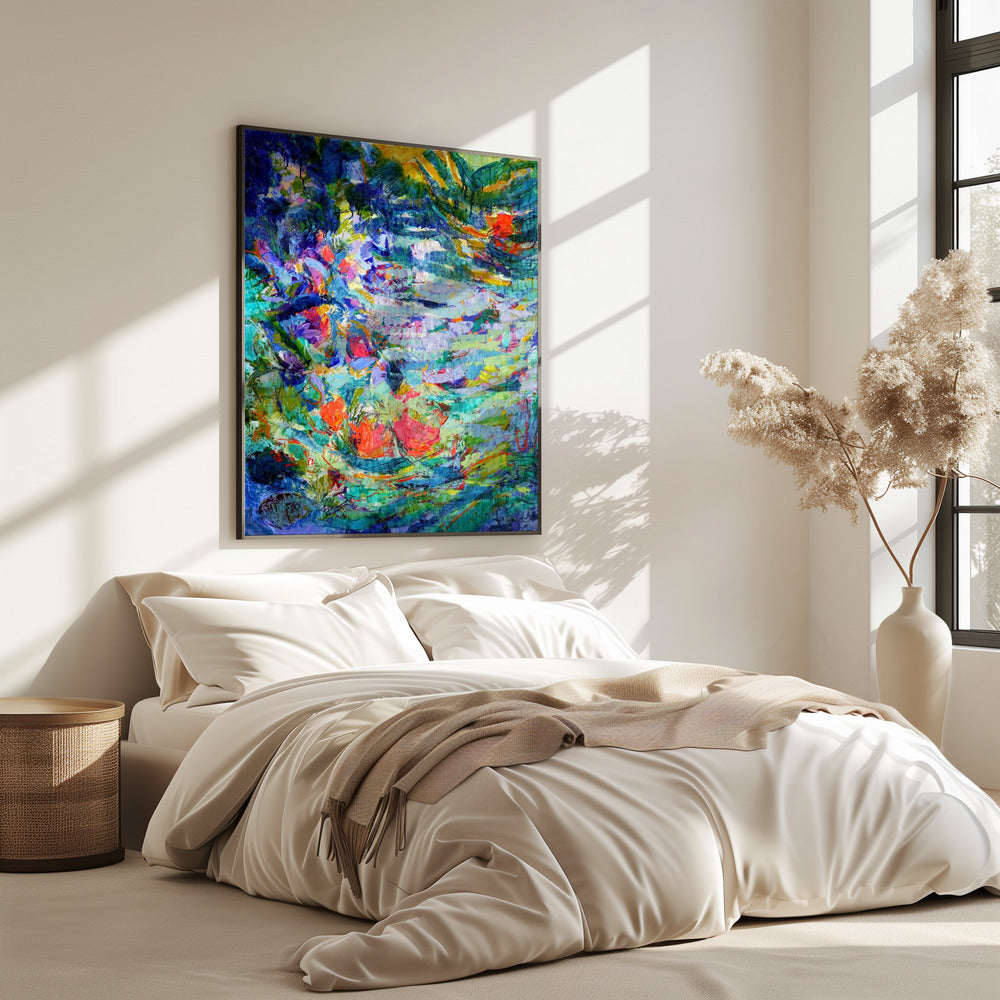 Luminous Petal Cascade | Poster