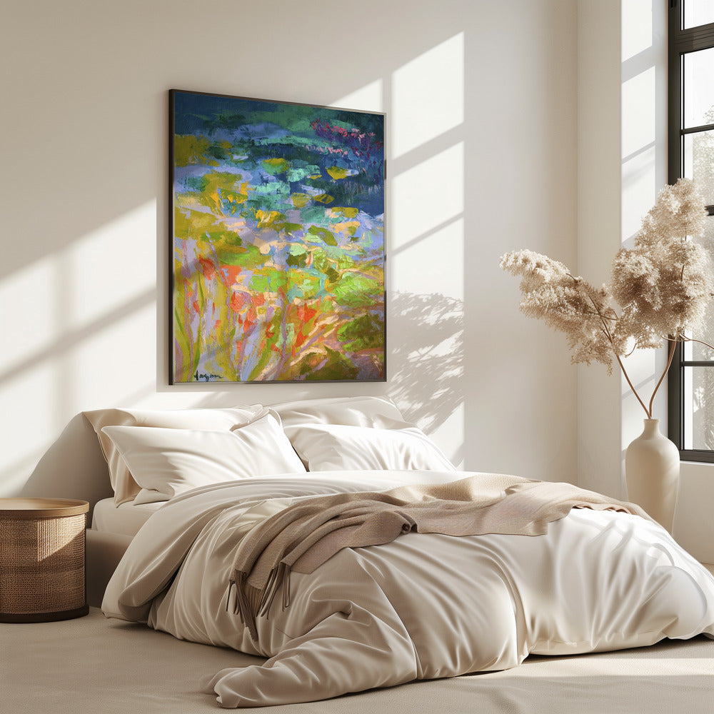 Vibrant Water Lilies | Poster