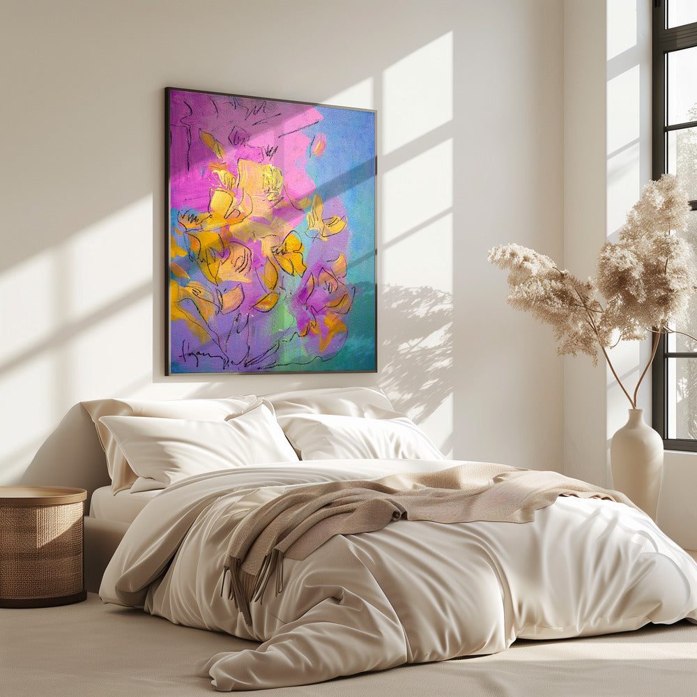 Vibrant Petals Dance | Poster