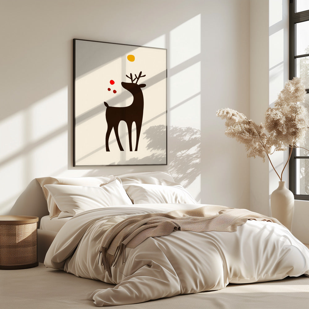 Rudolph Searching for His Nose | Poster