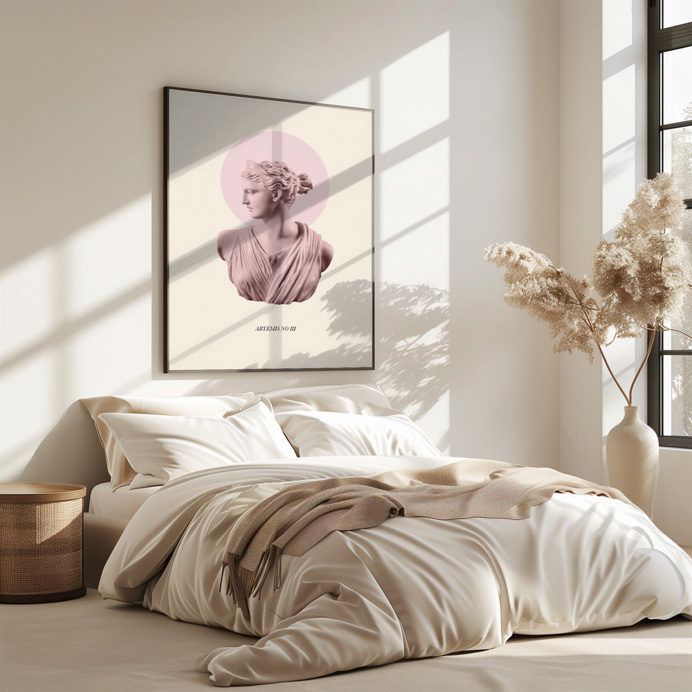 Pink Artemis with Halo | Poster