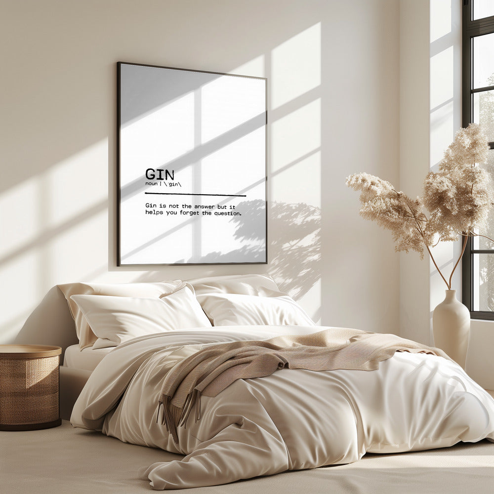Quote Gin Question | Poster