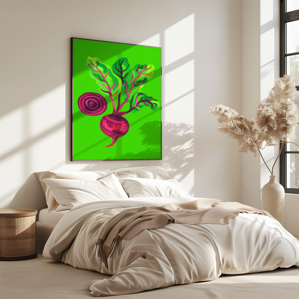 Beetroot Swirl Green | Poster