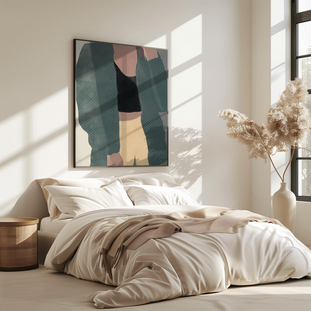 Checkered Silhouette | Poster