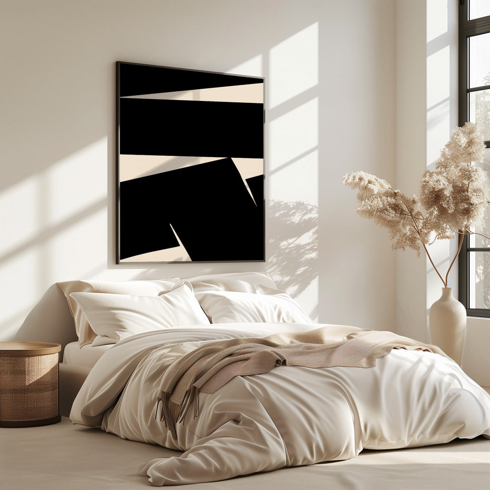 Black Plain Abstract | Poster