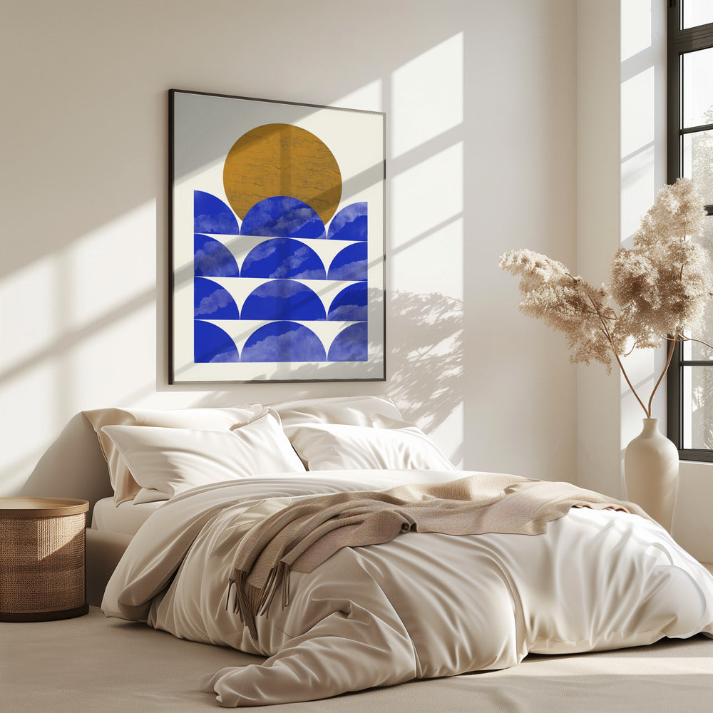 Geometrical Sunset Composition | Poster