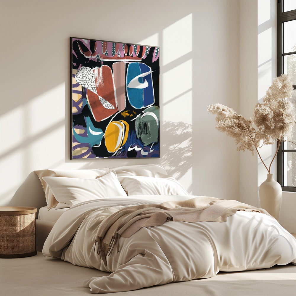 Playful Pebble Abstract | Poster