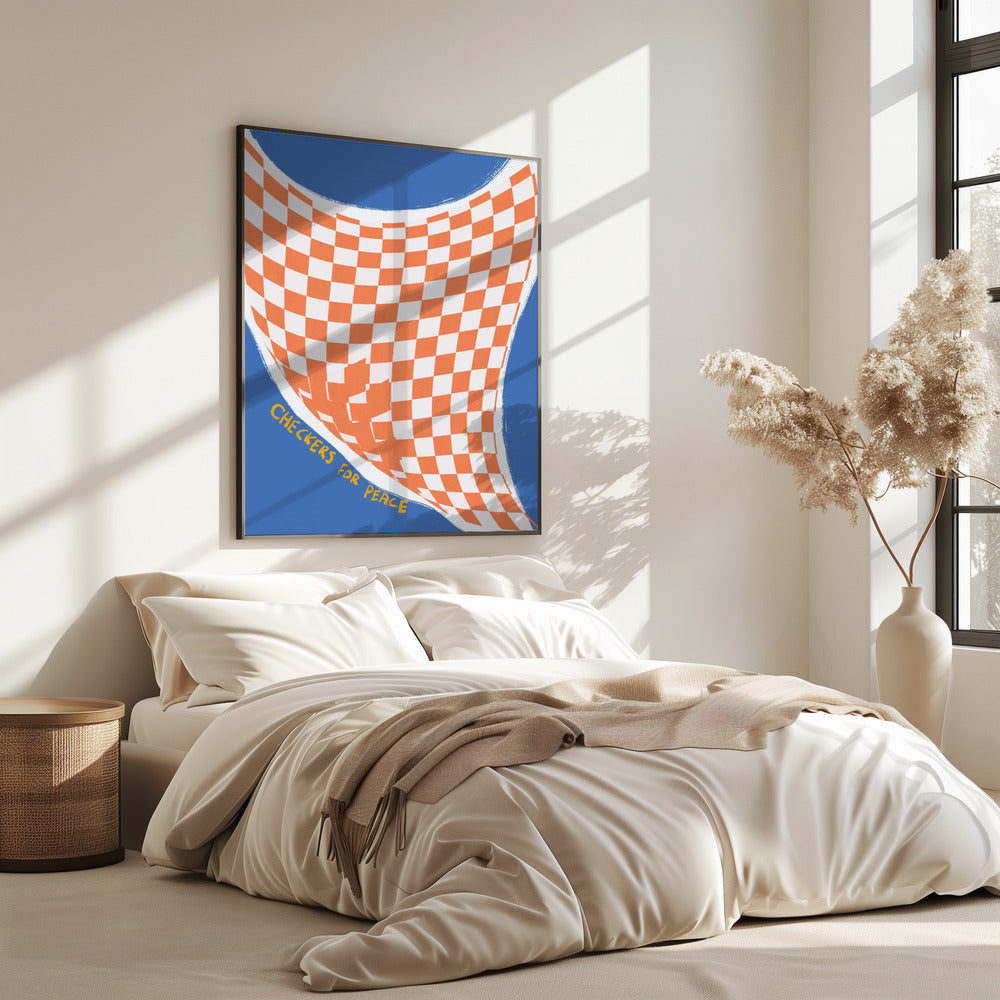 Checkers for Peace | Poster