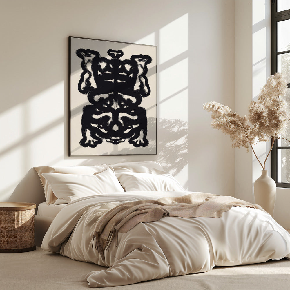 Symmetrical Black Pattern | Poster