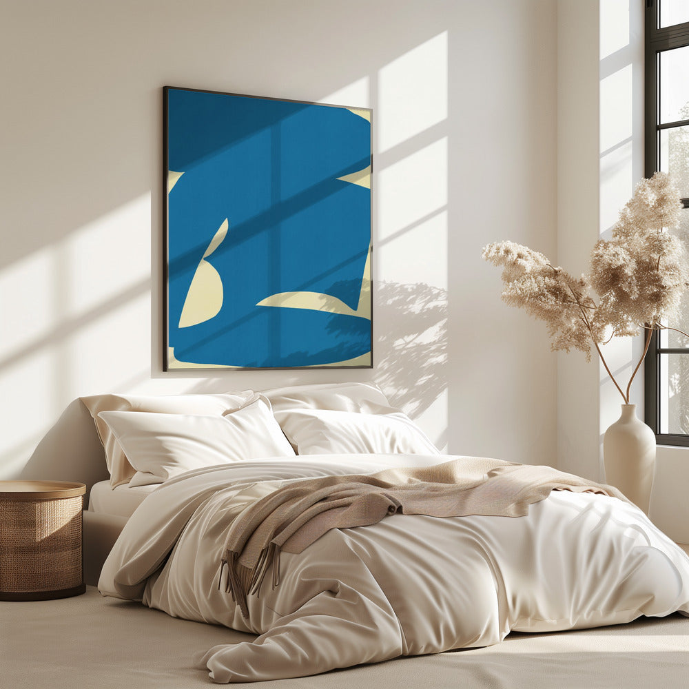 Abstract Blue Form | Poster
