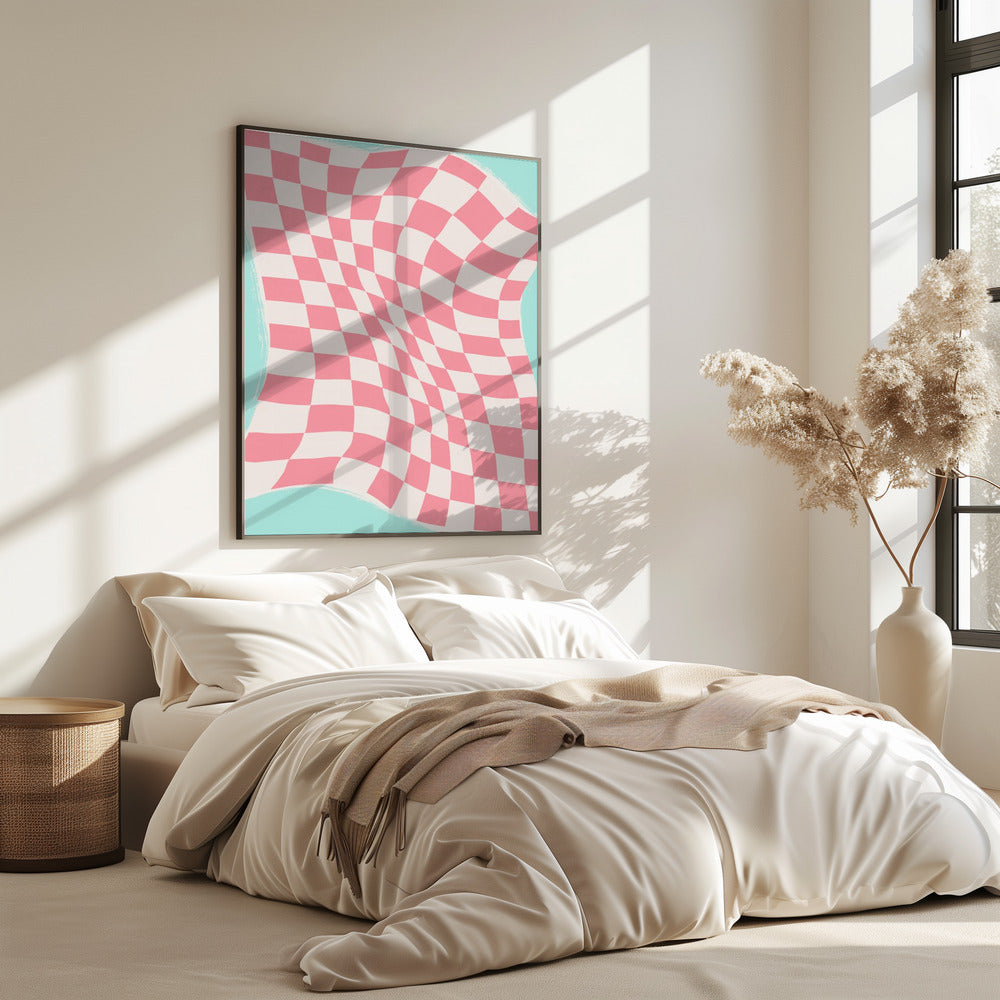 Rippled Checkered Wave | Poster