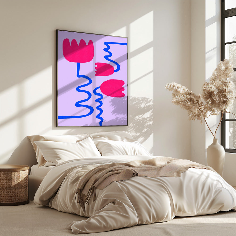 Crimson Blooms | Poster