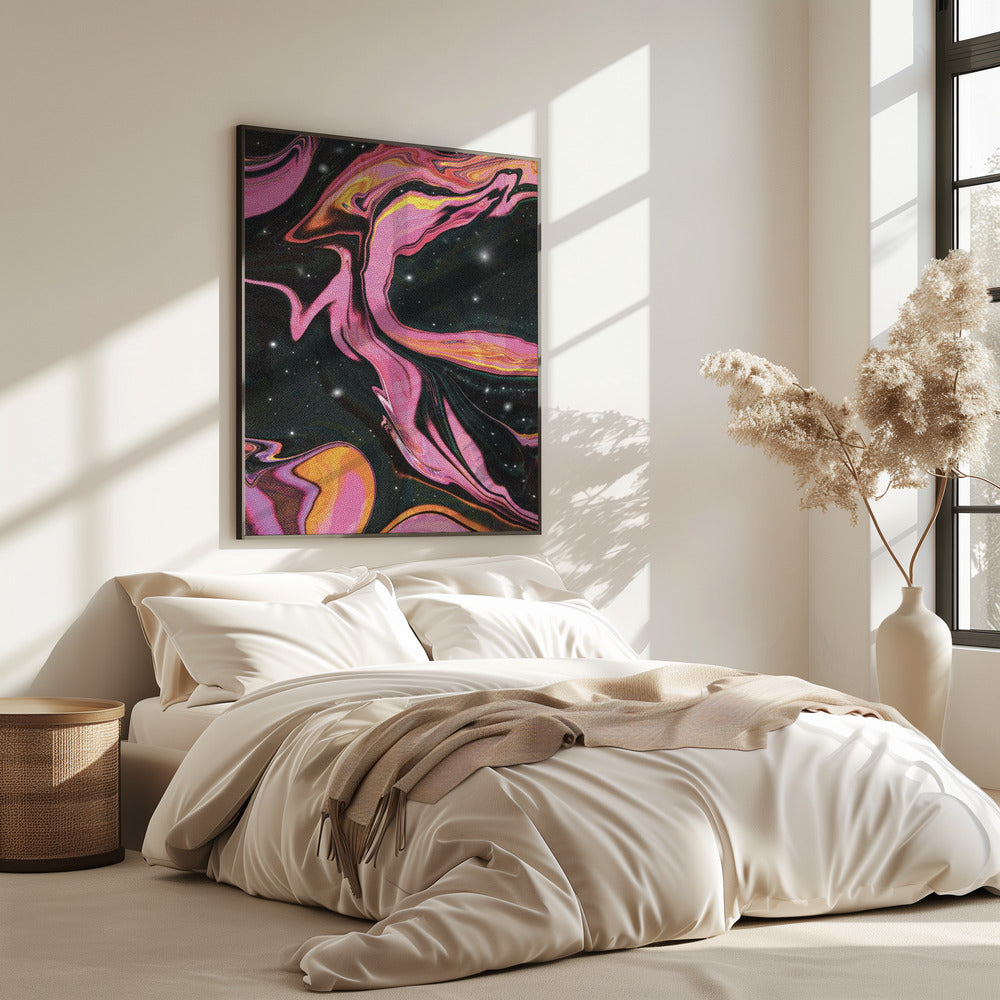 Pink Swirl Nebula | Poster