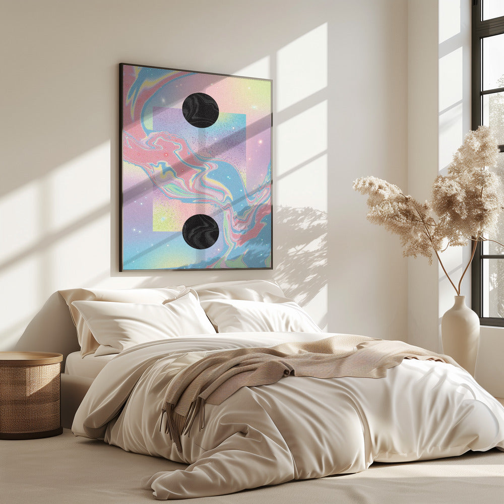 Black Hole Pastel Cosmos | Poster