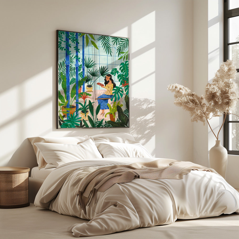 Reading in the plant greenhouse | Poster