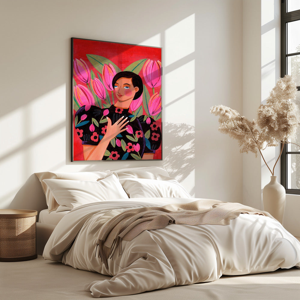 Abstract Modern Woman Portrait | Poster