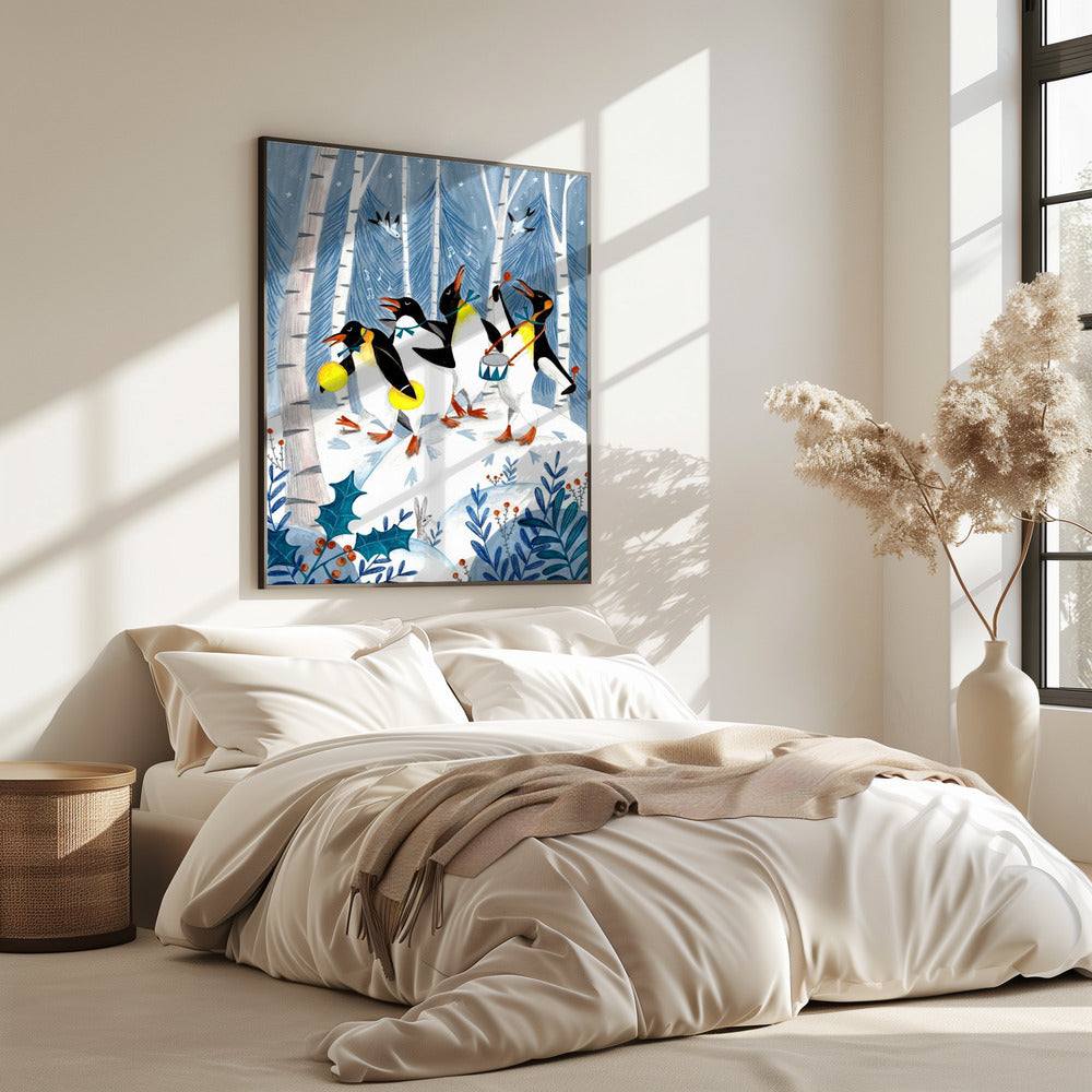 Penguins make music in the forest | Poster