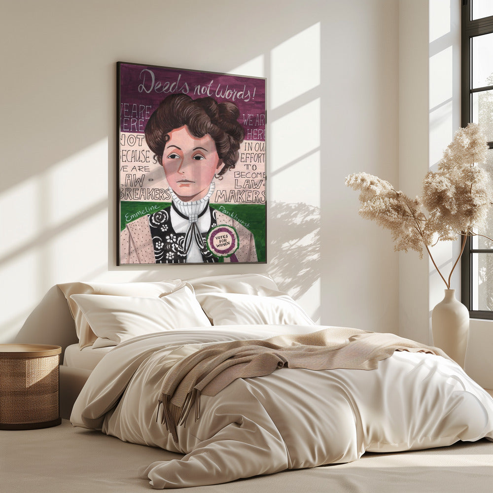 Portrait of a woman, Emmeline Pankhurst | Poster