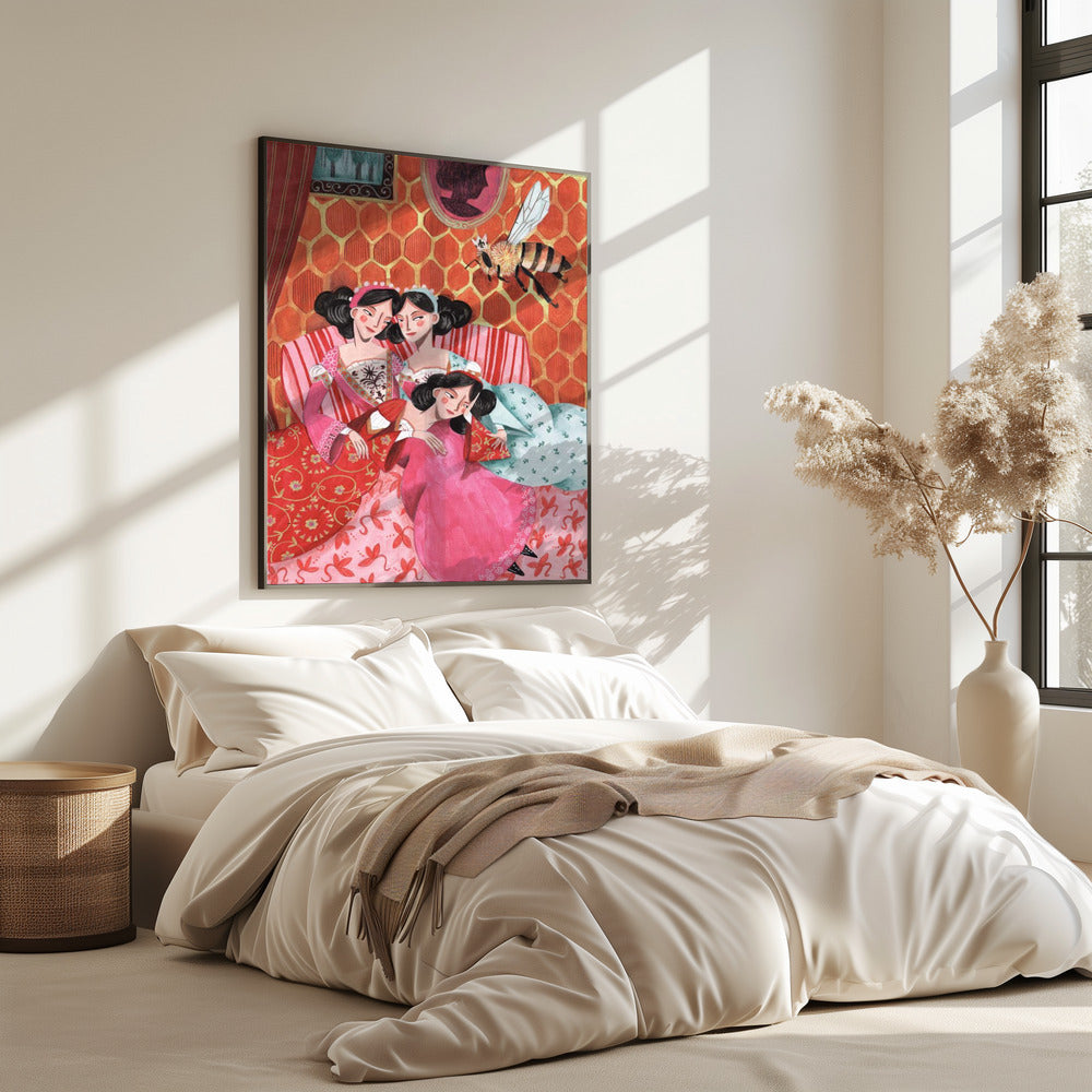 The queen bee and pink princesses | Poster