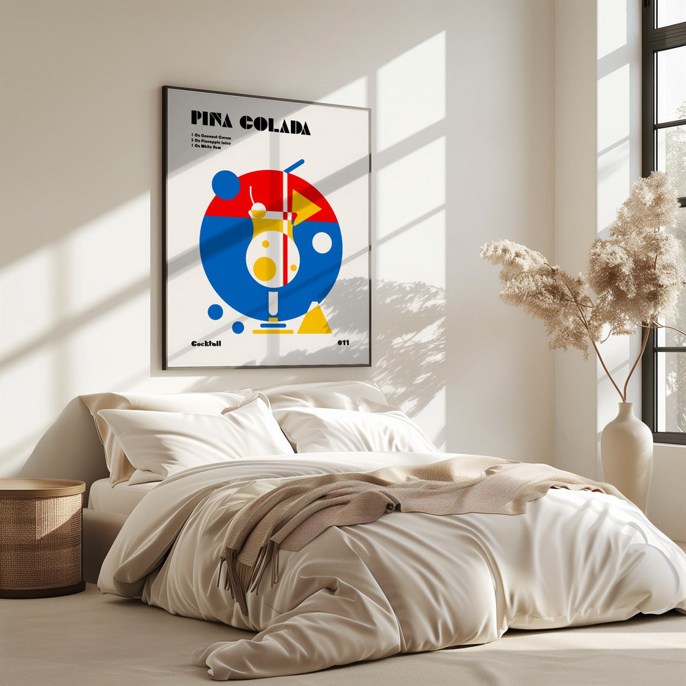 Pina Colada Bauhaus Cocktail | Poster