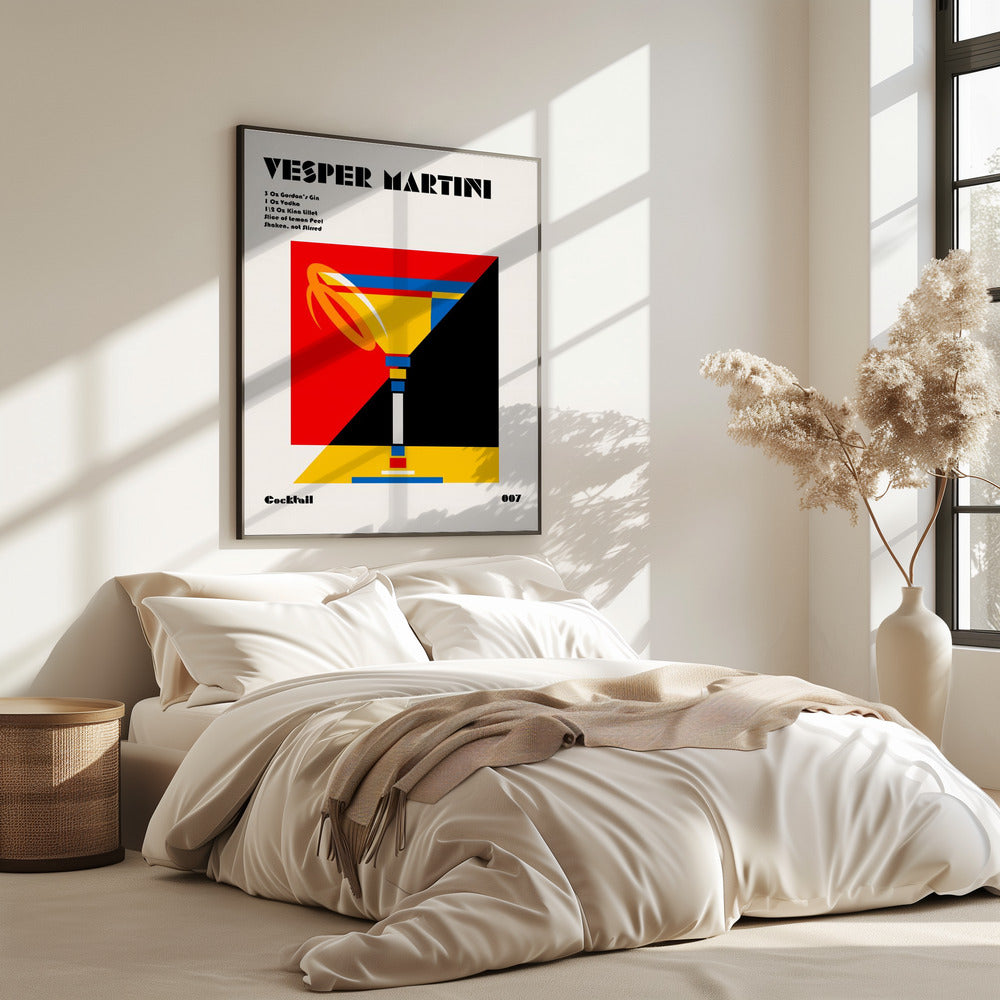 Vesper Martini Bauhaus Cocktail | Poster