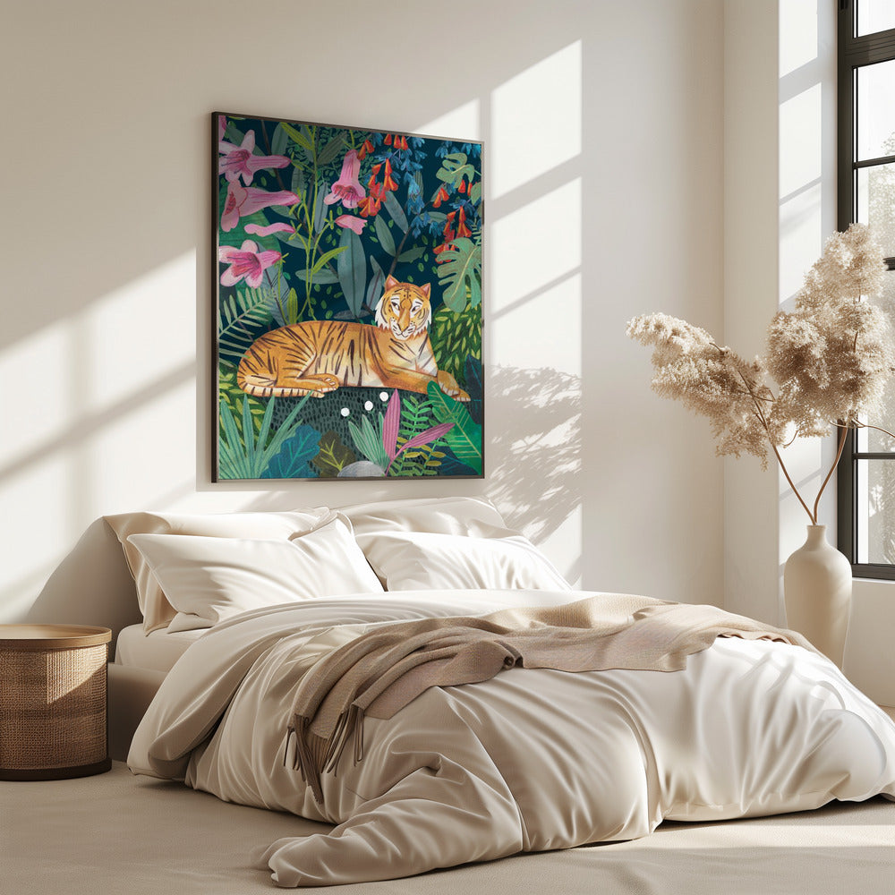 Tiger in the jungle | Poster