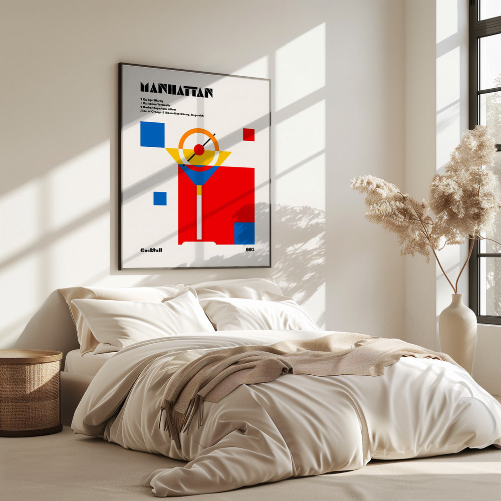 Manhattan Bauhaus Cocktail | Poster