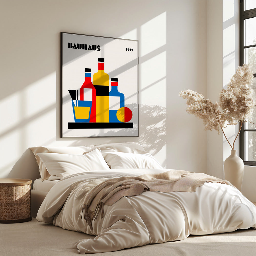 Bauhaus Wine Print | Poster