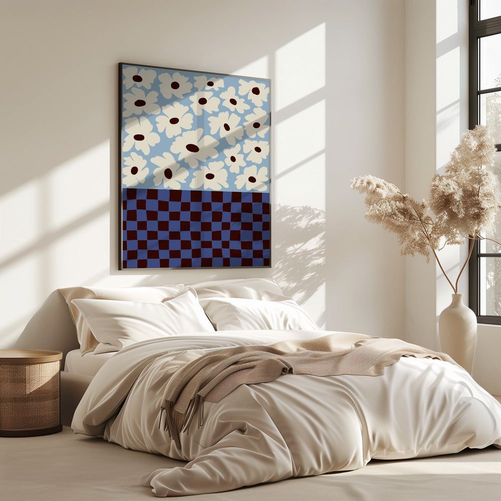 Flowers_checkerboard | Poster