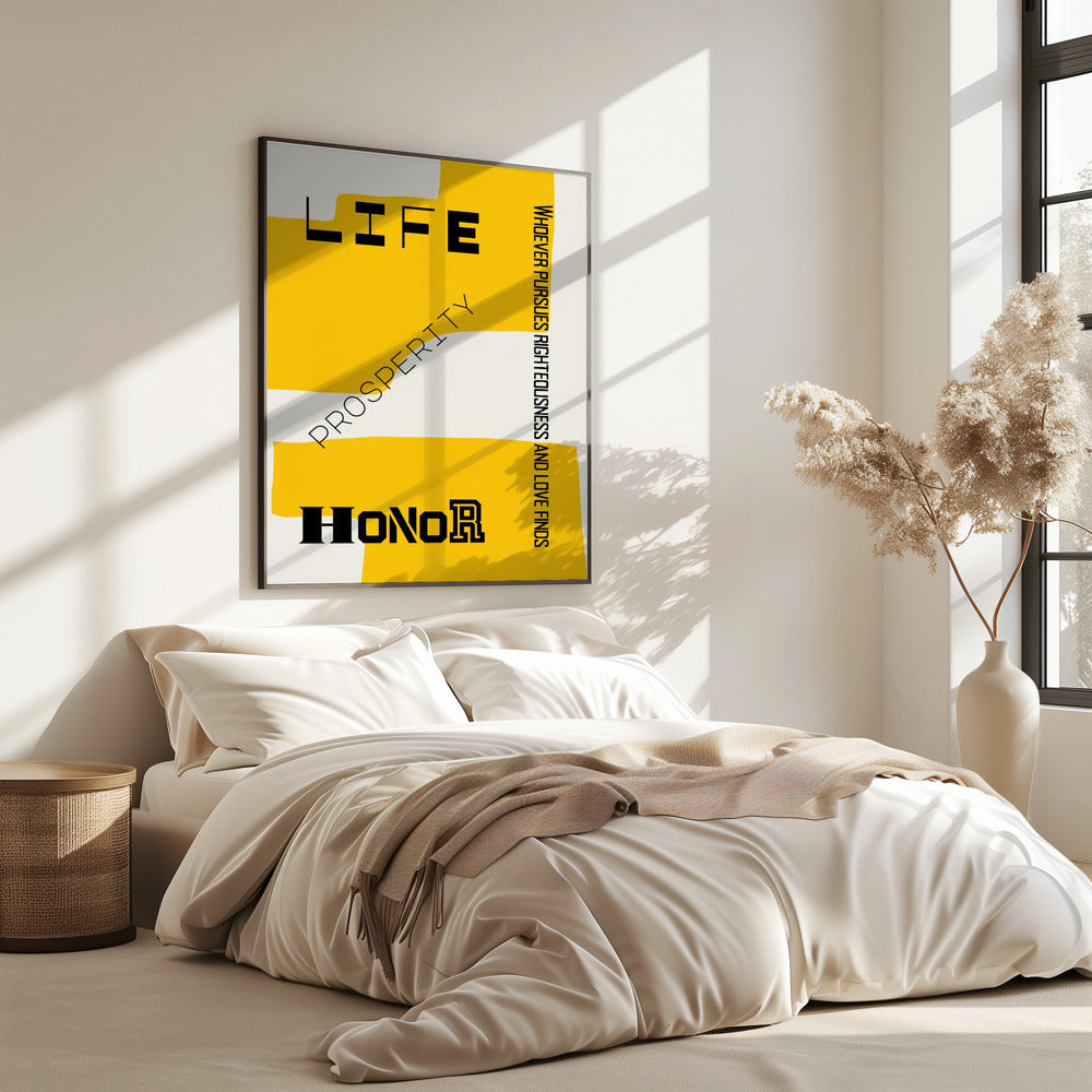 Bible verse - Life prosperity and Honor | Poster