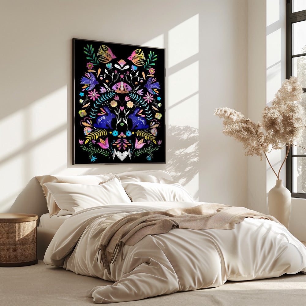 Colorful Folk Art Illustration | Poster