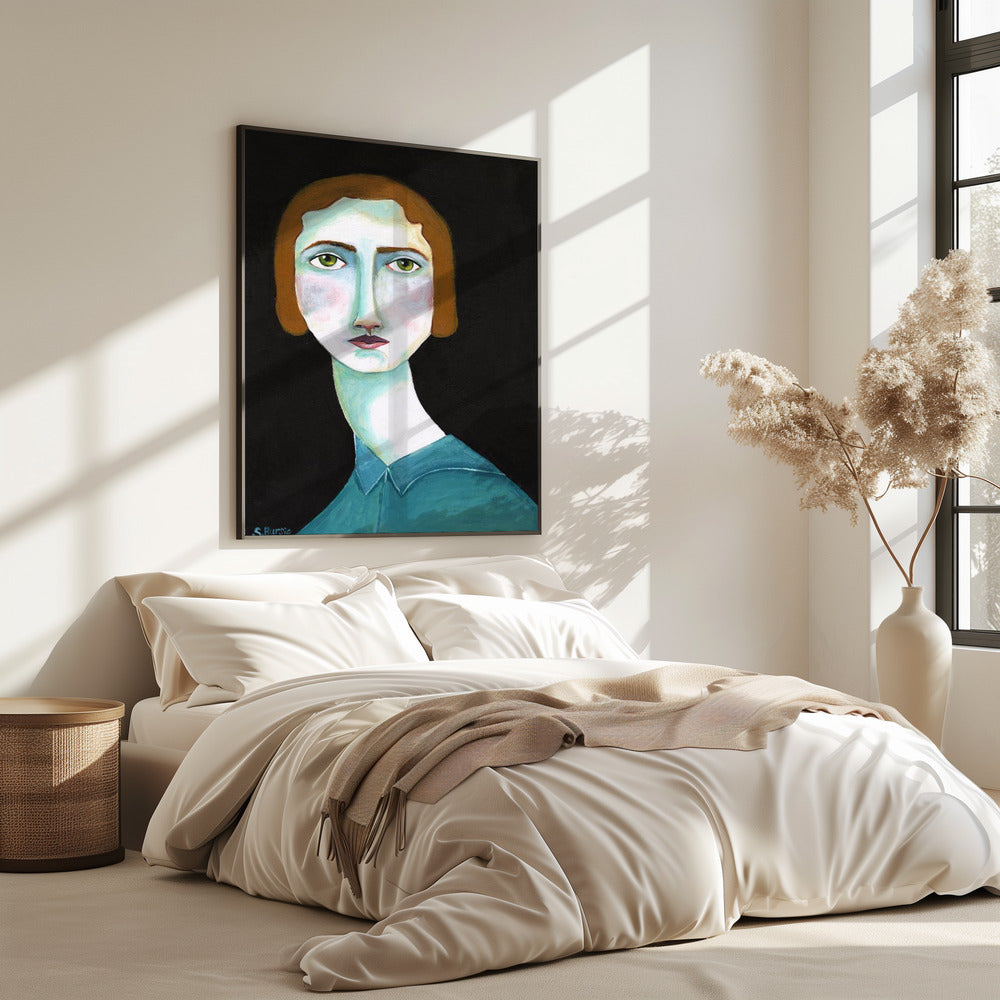 Vintage Lady Looking | Poster