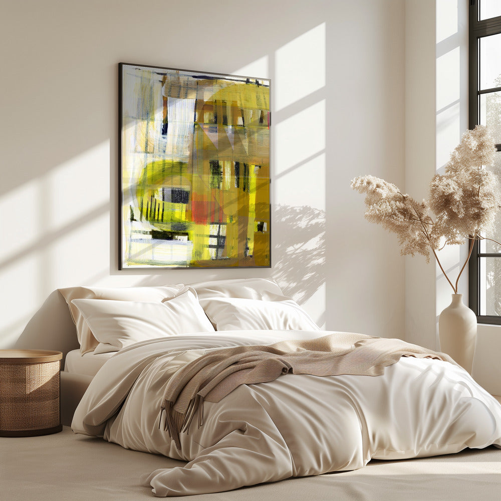 Yellow Ochre Abstract No1 | Poster