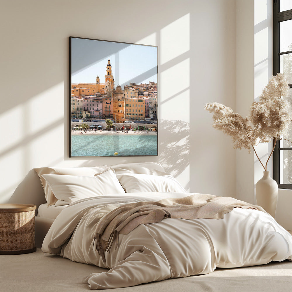 Skyline of Menton | Poster