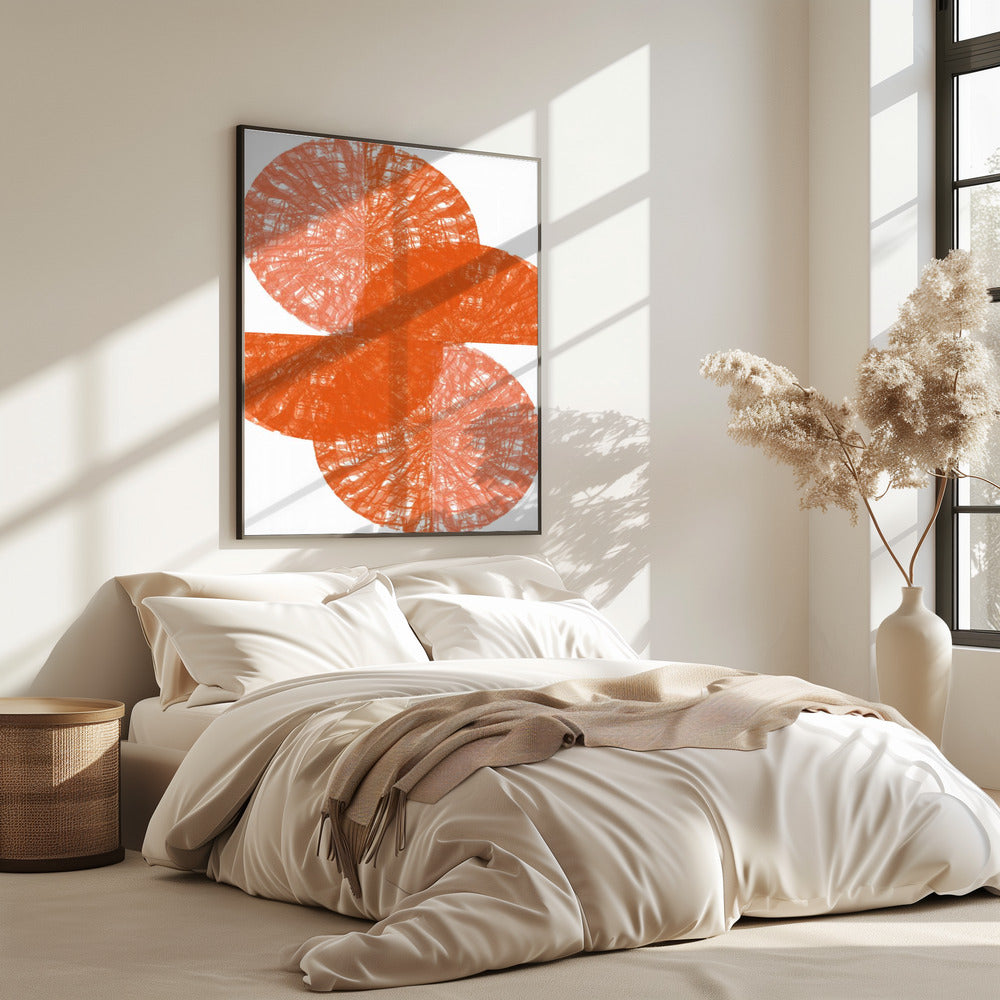 Orange Circle Fans 1 | Poster