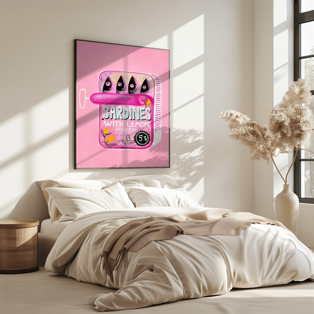 Sardines Tin Can Pink | Poster
