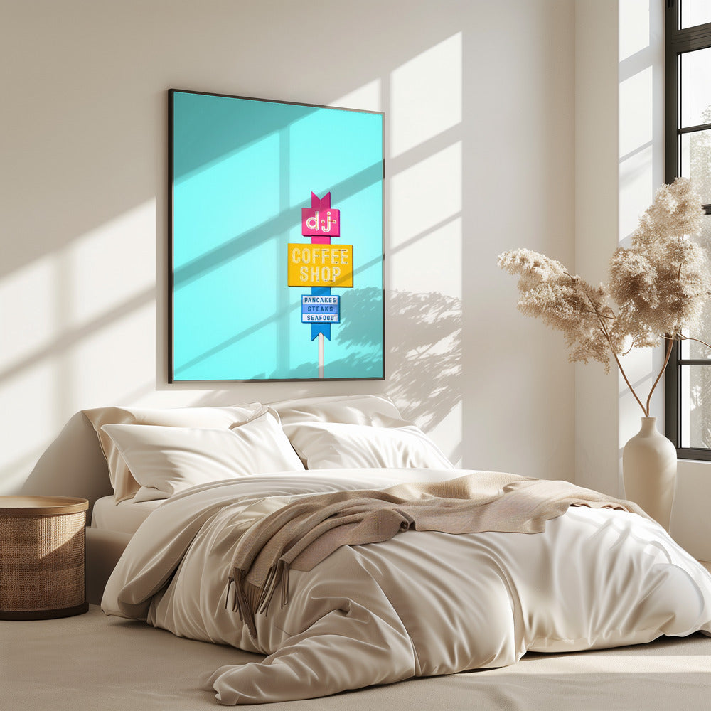 DJ Coffeeshop Sign | Poster