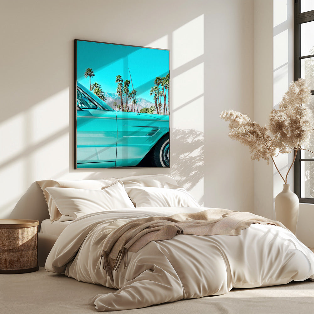 Teal Thunderbird in Palm Springs | Poster